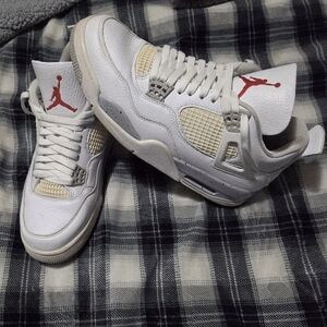 Jordan 4 Men's White Oreo Size 10 US, No Box